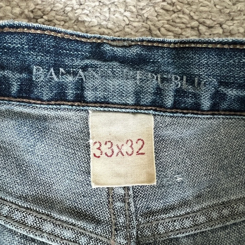 Banana Republic Blue Bootcut Jeans Timeless Style 33x32 100% cotton